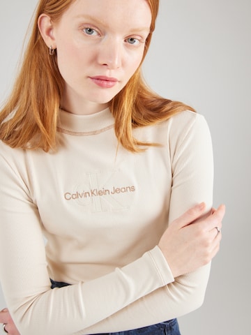 Calvin Klein Jeans Tričko 'HERO' - Béžová