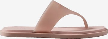 Tongs 'Finni' Calvin Klein en rose : devant