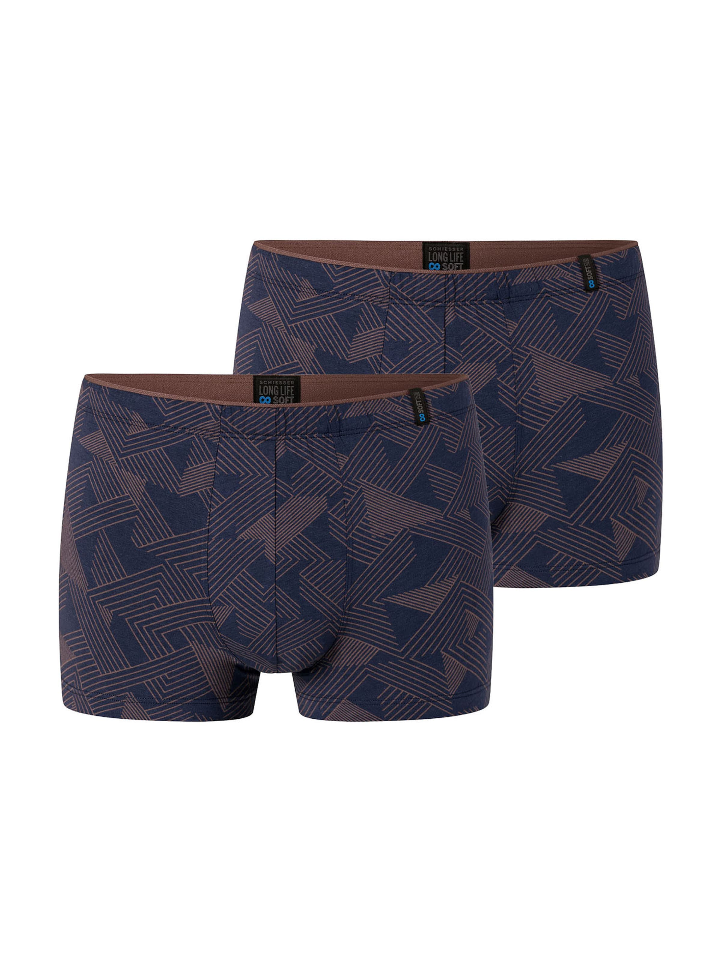 SCHIESSER Boxer shorts ' Long Life Soft ' in Blue: front