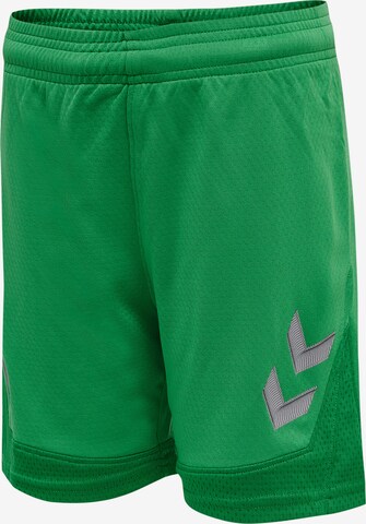 Hummel Regular Workout Pants 'Lead' in Green