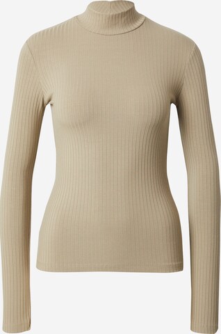 EDITED Langarmshirt 'Manon' in Beige: predná strana