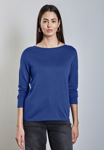 STREET ONE Strickpullover in Blau: Vorderseite