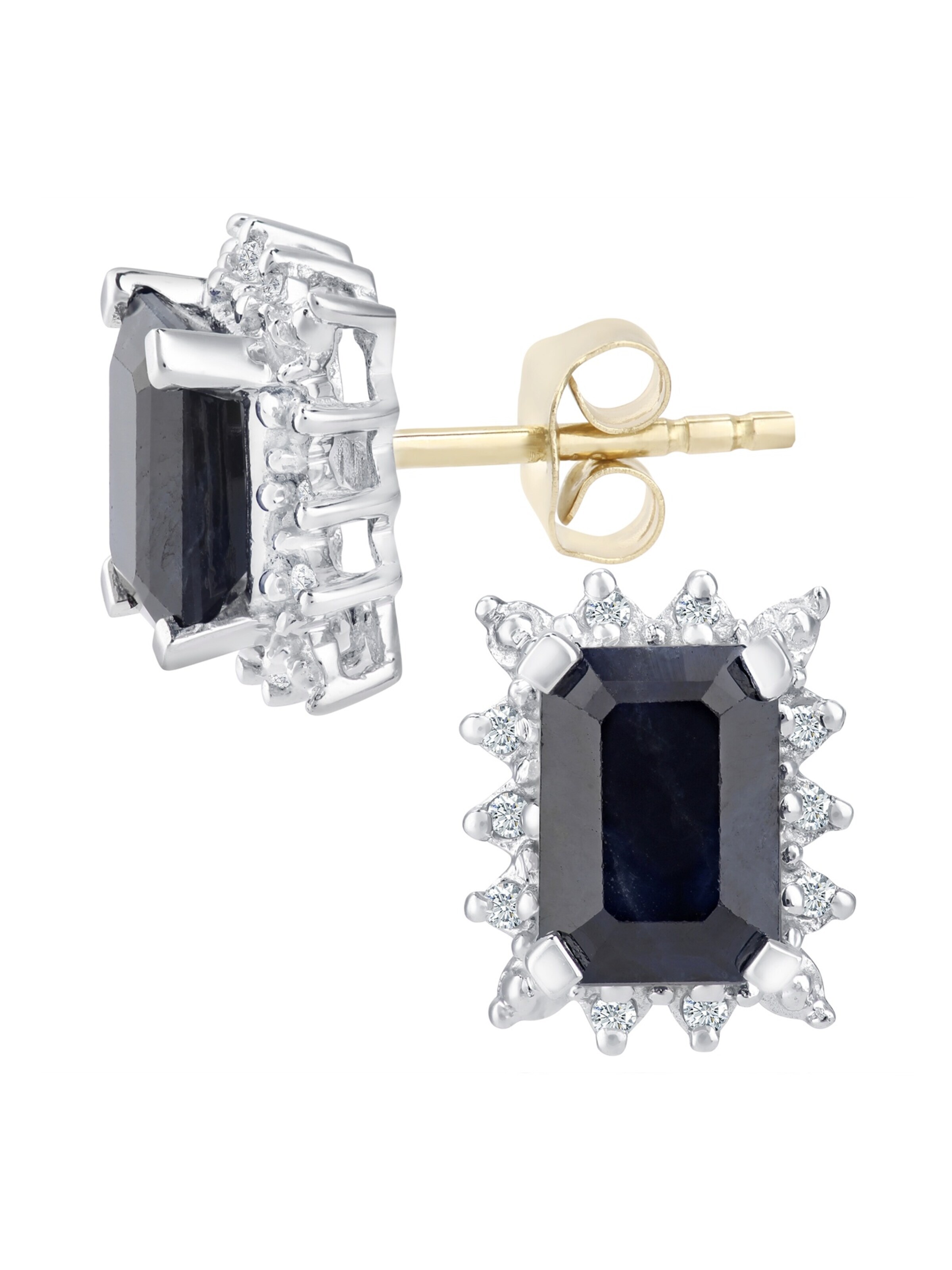 Boucles d'oreilles DIAMANT LETERNEL en noir