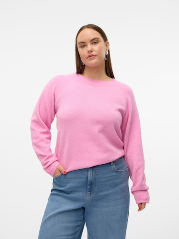 Vero Moda Curve Sweater 'VMCDOFFY' in Pink: front