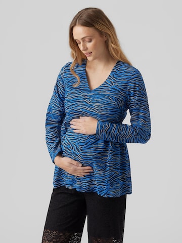 MAMALICIOUS Shirt 'Costa' in Blue: front