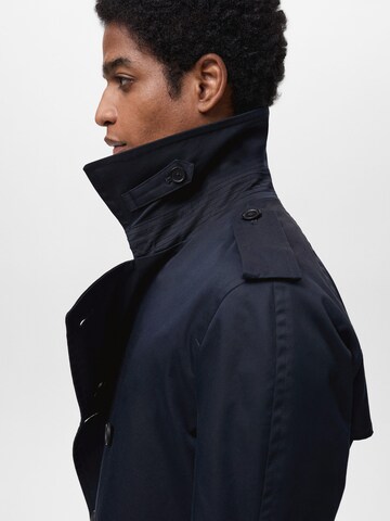 Manteau mi-saison MANGO MAN en bleu