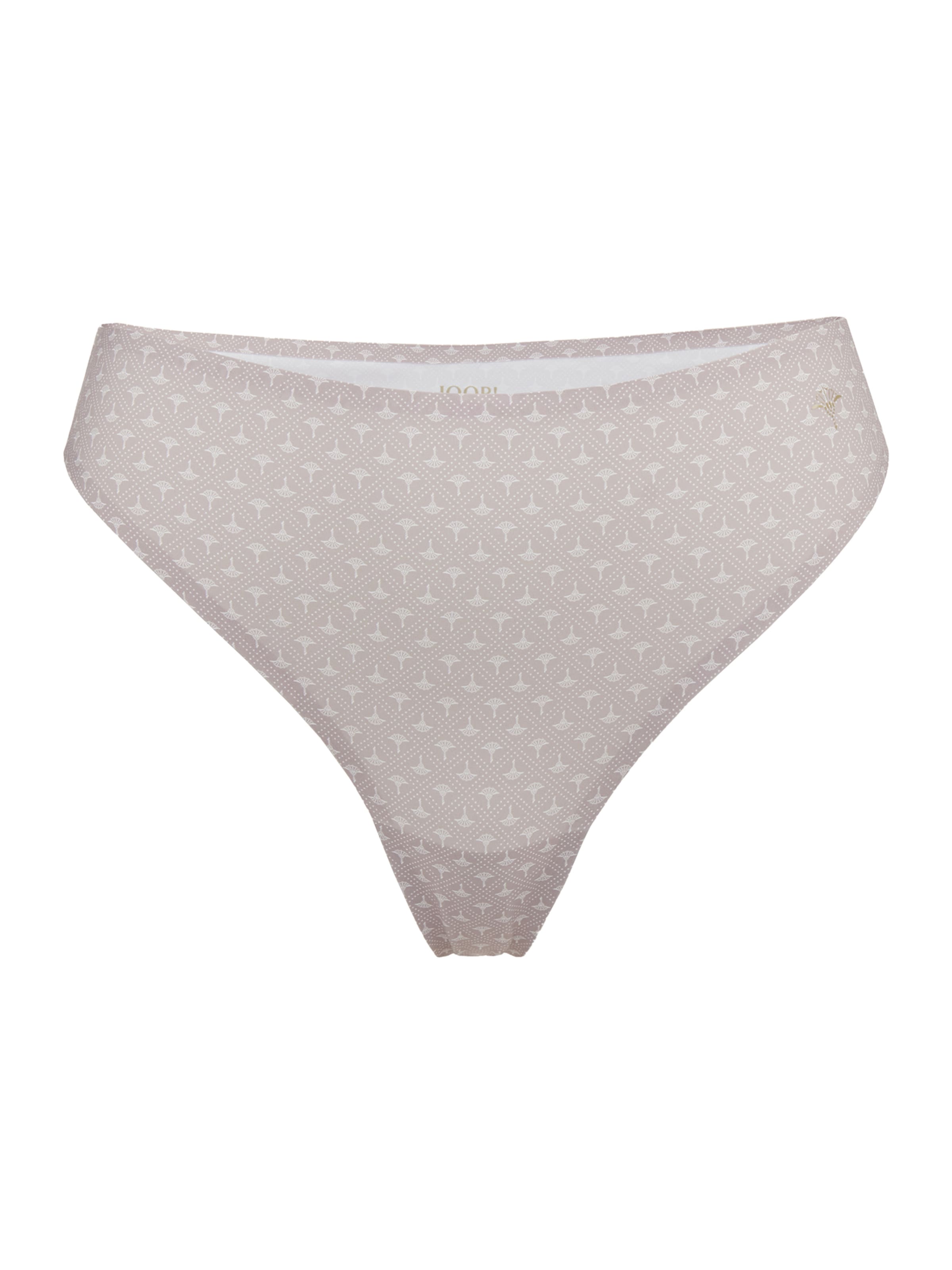 JOOP! - Tanga ' Sensation Allover Print Thong ' en beige: frente