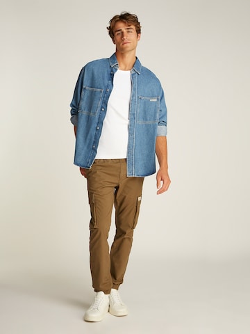Calvin Klein Jeans Comfort fit Overhemd in Blauw