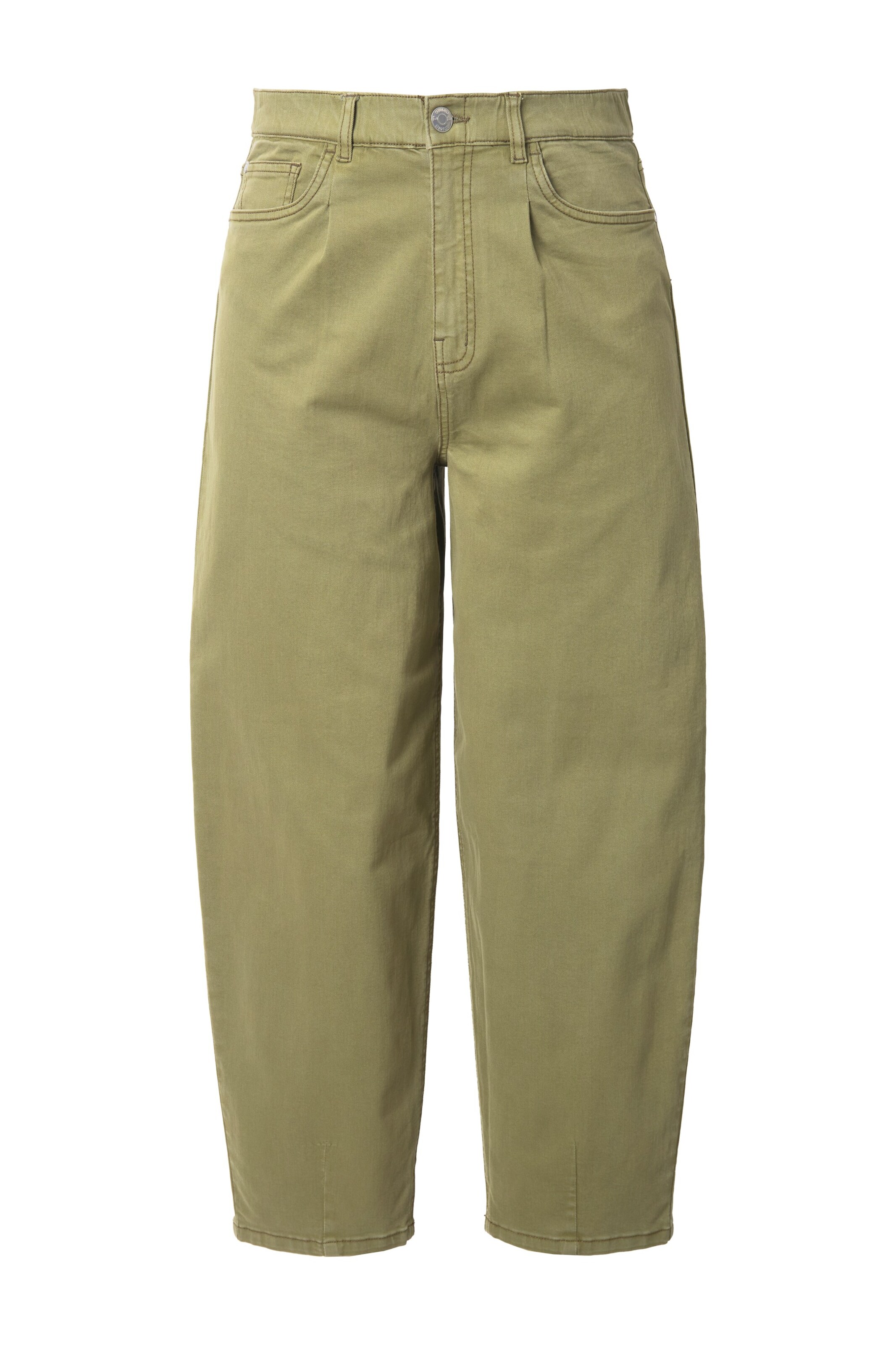 Studio Untold Regular Jeans in Groen: voorkant