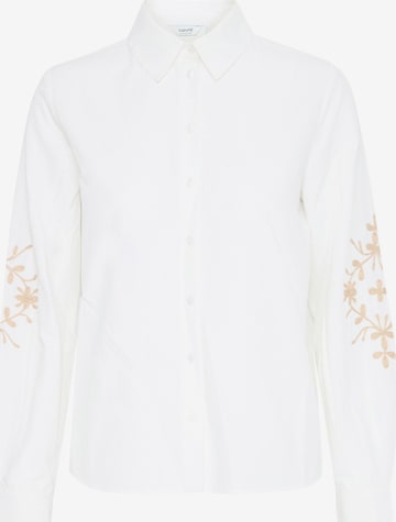 Chemisier 'HETILA' b.young en blanc : devant