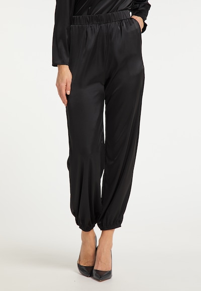 usha BLACK LABEL Hose in schwarz, Modelansicht