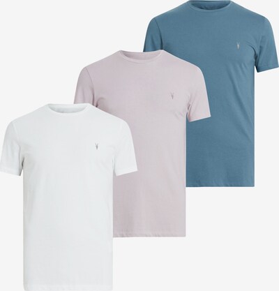AllSaints T-Shirt 'Tonic' en bleu / violet pastel / blanc, Vue avec produit