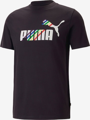 PUMA - Camiseta funcional 'Love is Love' en negro: frente
