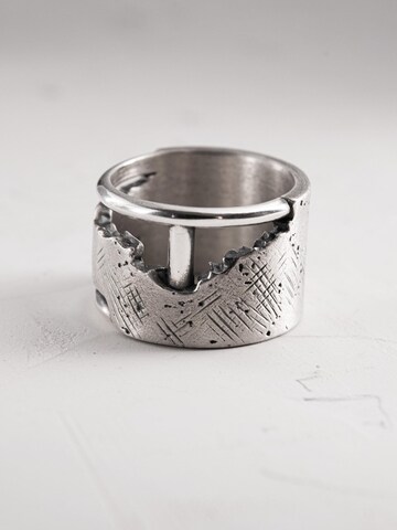 REYTEL Ring 'LEISTUNG'‌‌‌‌‌‌‌ in Silber