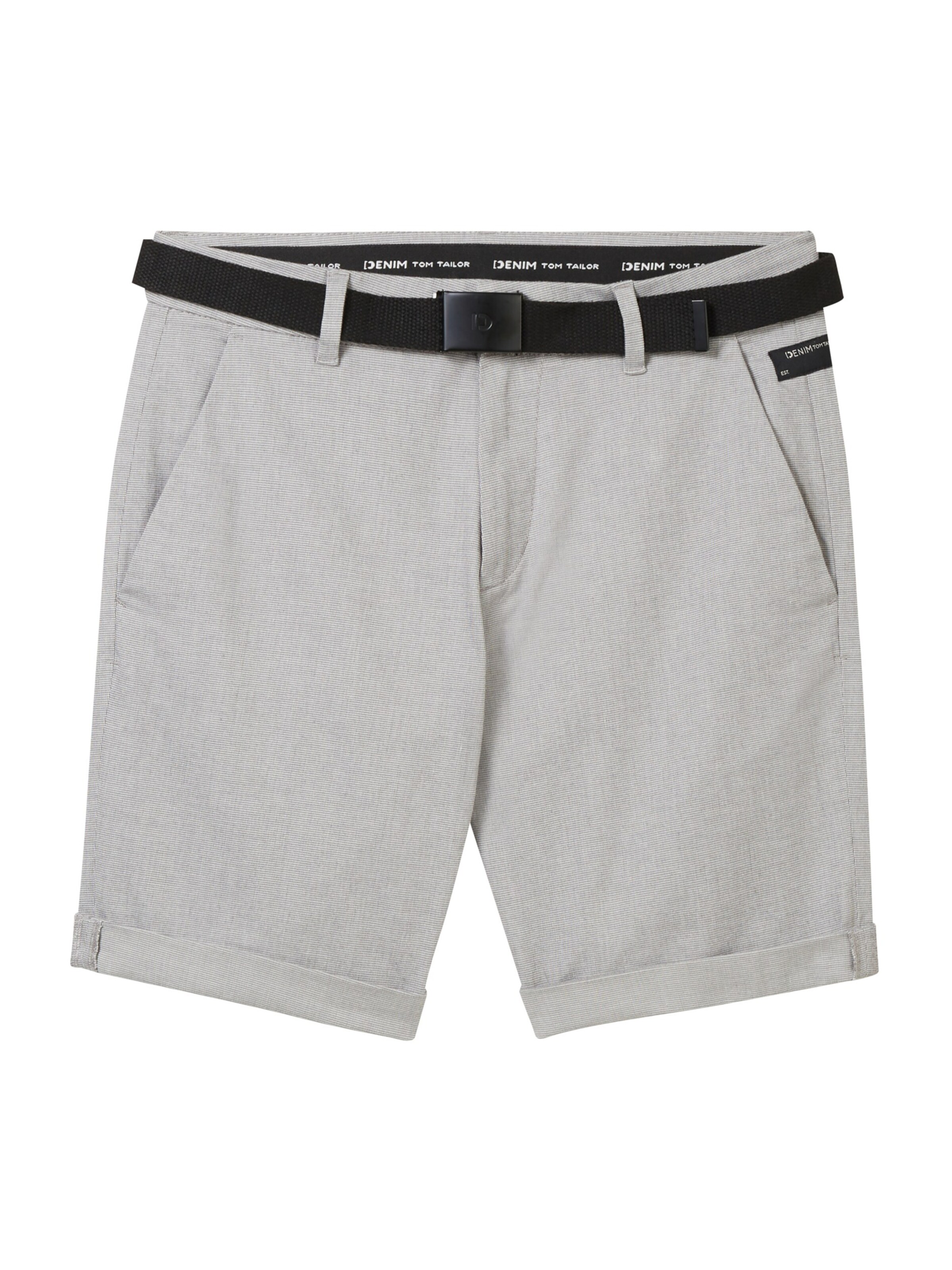 TOM TAILOR DENIM Shorts in Grau: Vorderseite