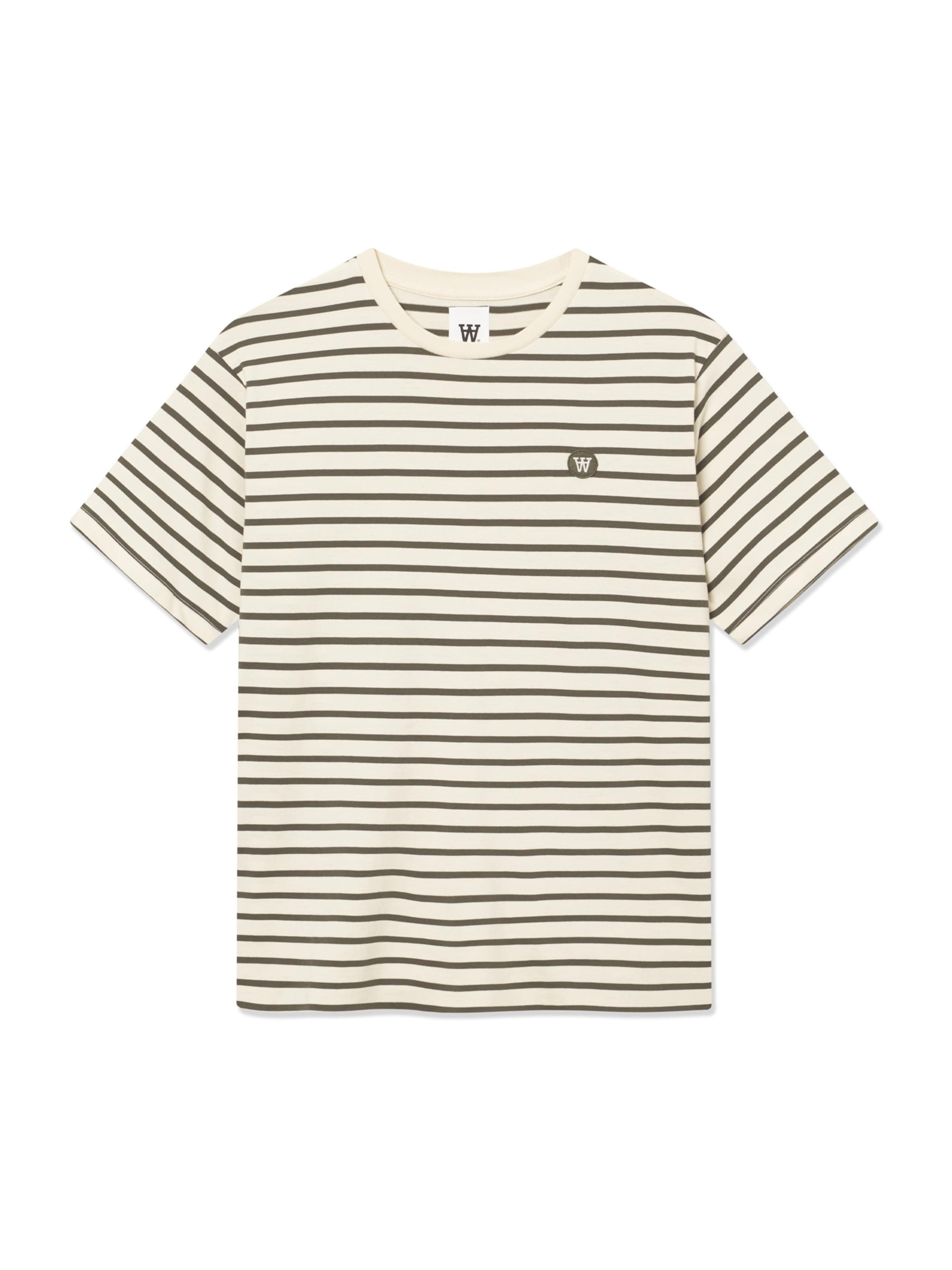 WOOD WOOD Bluser & t-shirts 'WWAce' i grøn: forside