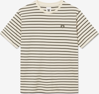 WOOD WOOD Paita 'WWAce' värissä vaaleabeige / oliivi, Tuotenäkymä