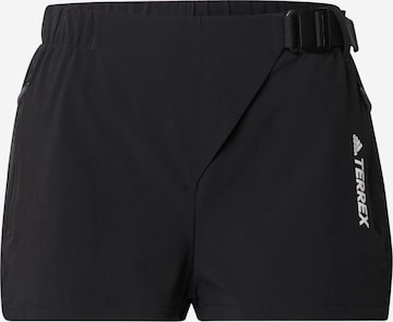 ADIDAS TERREX Outdoorové kalhoty – černá: přední strana