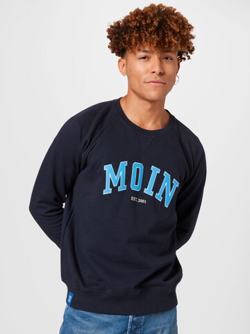 Sweat-shirt Derbe en bleu : devant