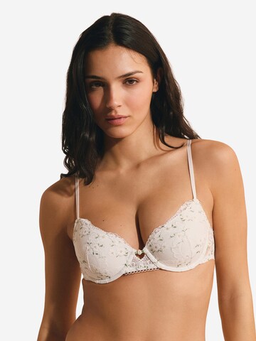 ETAM Classic Bra 'BOUQUET' in White: front
