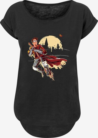 T-shirt 'Harry Potter Quidditch Seeker' F4NT4STIC en noir : devant