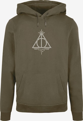 ABSOLUTE CULT Sweatshirt 'Harry Potter - Death Hallows' in Green: front