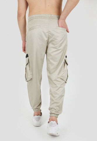 Tom Barron Slimfit Cargohose in Beige