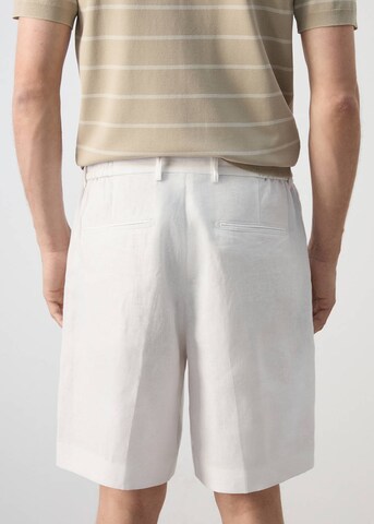 MANGO MAN Regular Pleated Pants 'Antz' in White