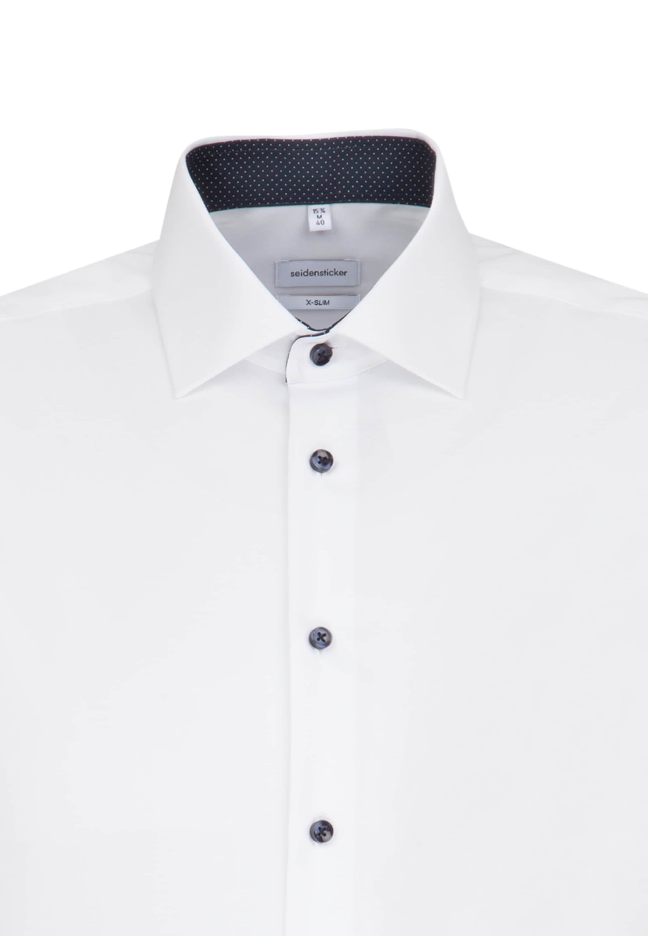 SEIDENSTICKER Slim fit Business shirt ' X-Slim ' in White