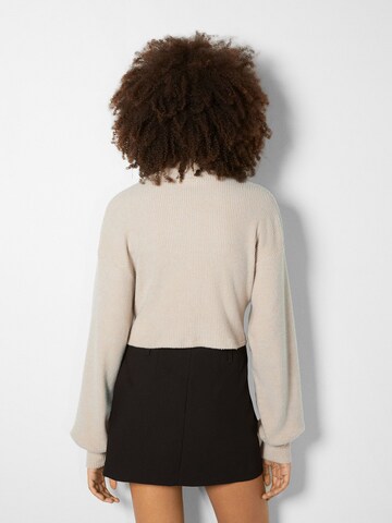 Pull-over Bershka en beige