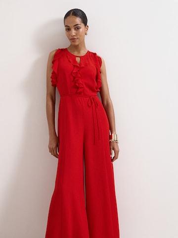 Phase Eight Jumpsuit in Rot: Vorderseite