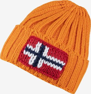 NAPAPIJRI Beanie 'F-Semiury' in Orange: front