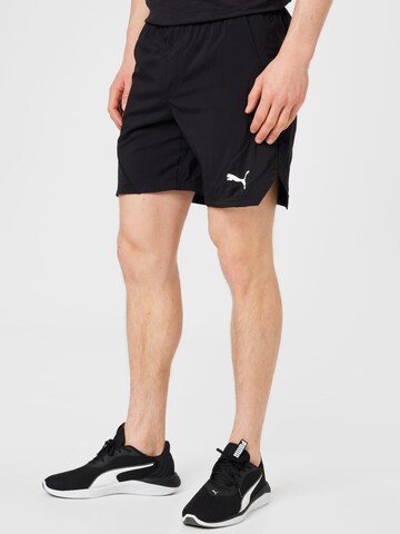 regular Pantaloni sportivi di PUMA in nero: frontale