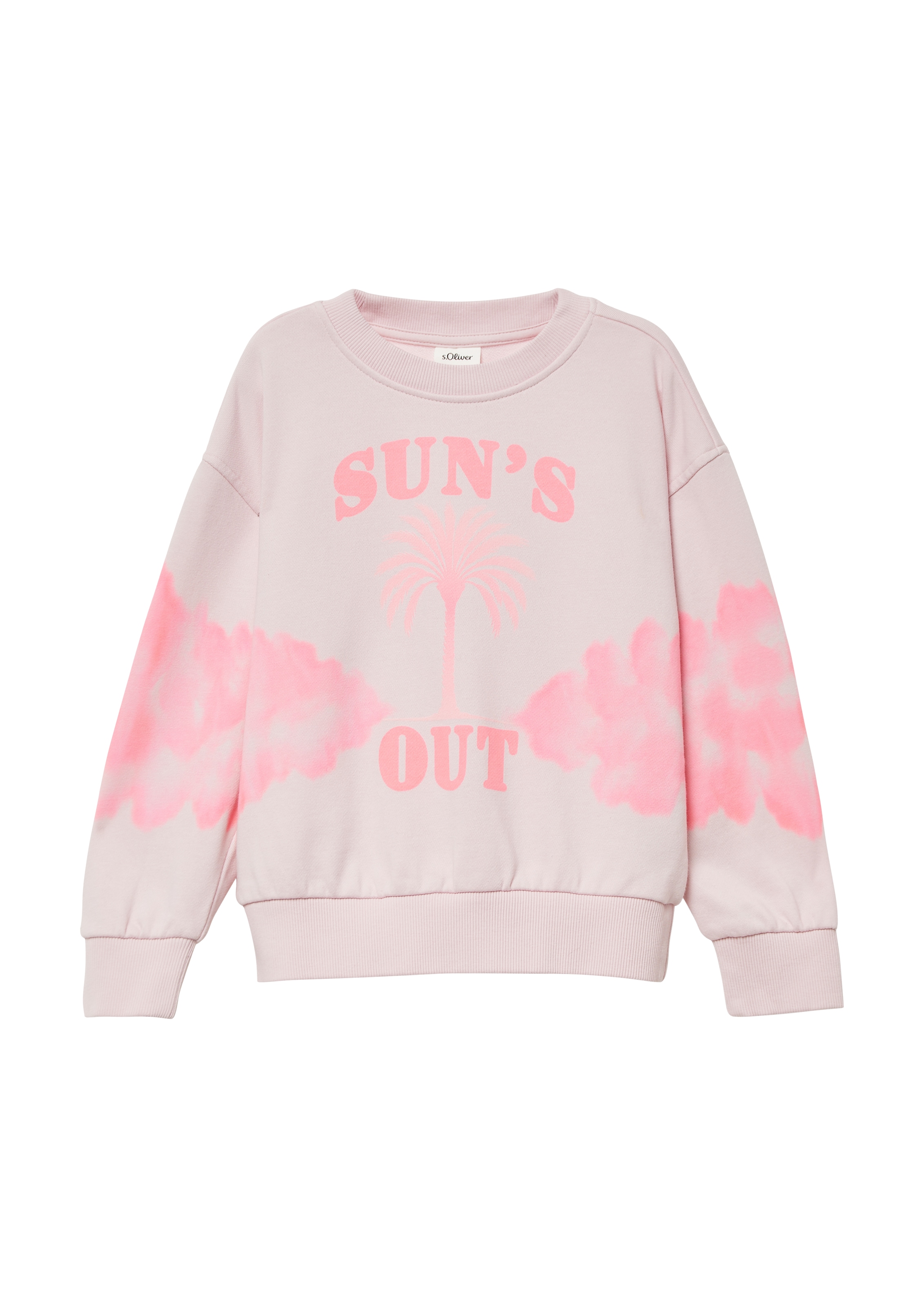 Sweat-shirt s.Oliver en rose : devant