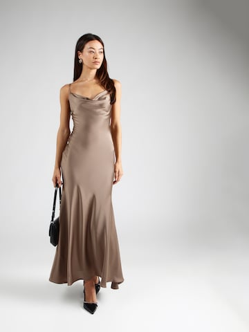 Bardot Evening Dress 'MONROE' in Brown: front