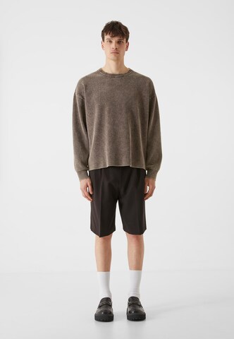Lost Youth Loose fit Pleat-Front Pants in Black