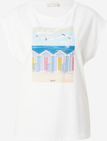 T-shirt 'FORTE DEI MARMI' Liu Jo en blanc : devant