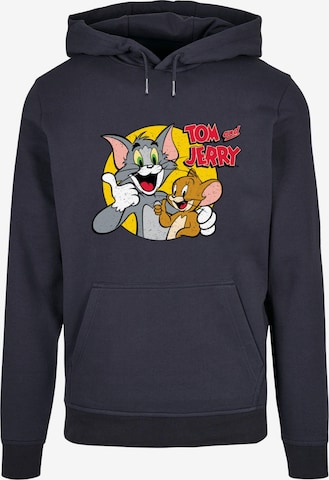 Sweat-shirt 'Tom And Jerry - Thumbs Up' ABSOLUTE CULT en bleu : devant