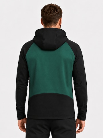 YOUTHUP Athletic Jacket 'UHRENFENSTER' in Green
