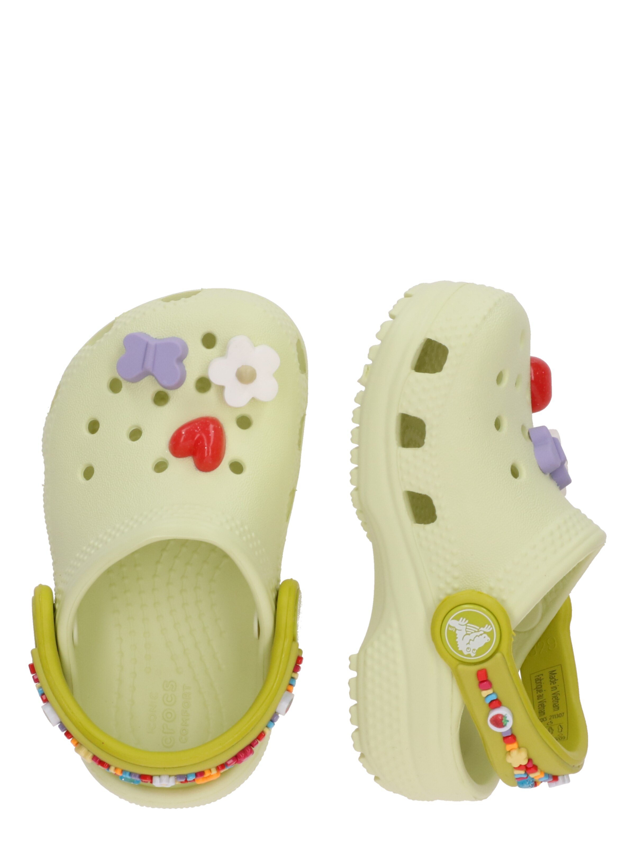 Crocs Otevřená obuv 'Classic Friendship Bracelet' – zelená