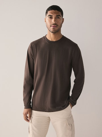 T-Shirt Next en marron : devant