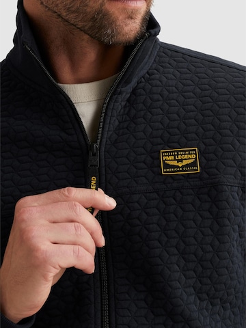 Felpa 'PME LEGEND - Sweat jacket with textures and flight pocket' di PME Legend in blu
