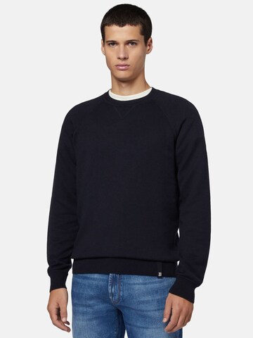 Sweat-shirt Boggi Milano en bleu : devant