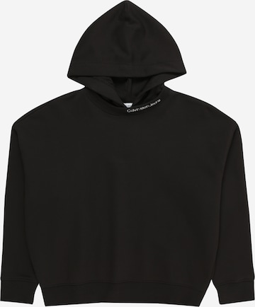 Calvin Klein Jeans - Sudadera 'INTARSIA' en negro: frente