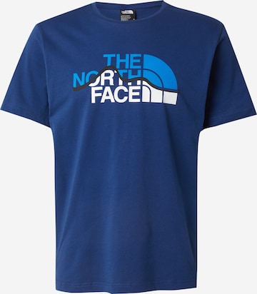 Maglietta 'MOUNTAIN LINE' di THE NORTH FACE in blu: frontale