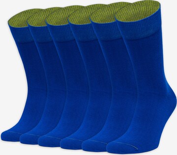 Von Jungfeld Socks in Blue: front