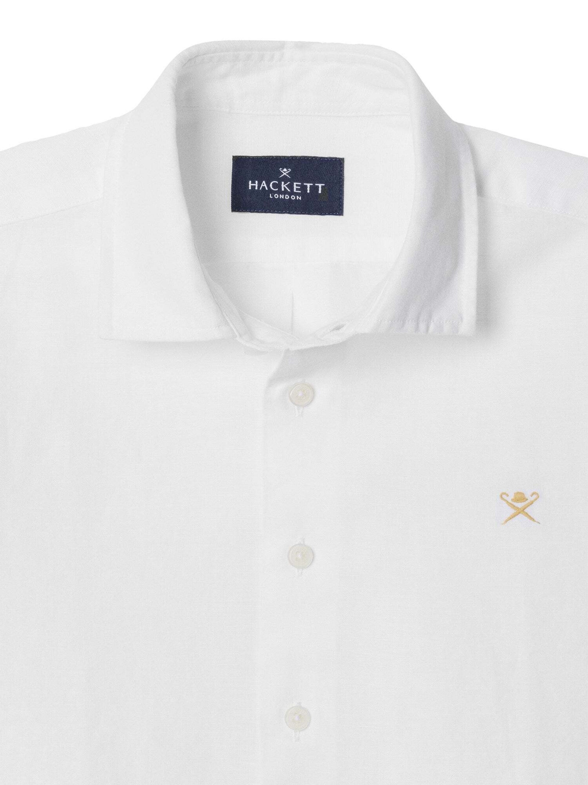 Hackett London Regular Fit Hemd 'Ess' in Weiß