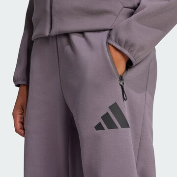 Largi Pantaloni sport 'Z.N.E.' de la ADIDAS SPORTSWEAR pe gri