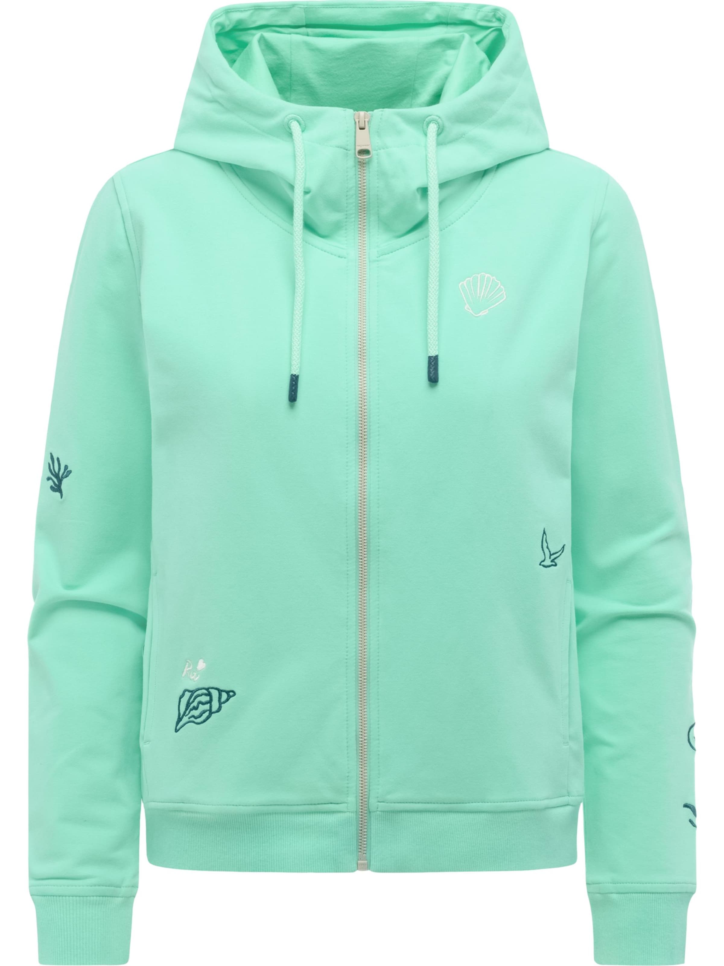 Ragwear Sweat jacket 'Parya' in Green / Light green / White, Item view