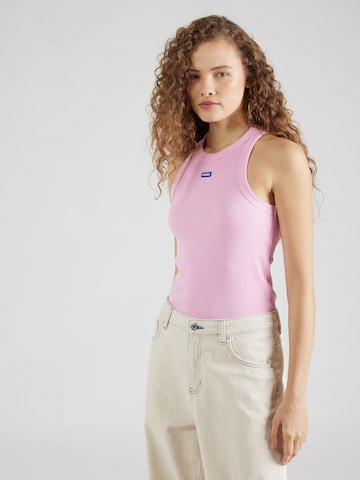 HUGO Blue Top in Pink: front